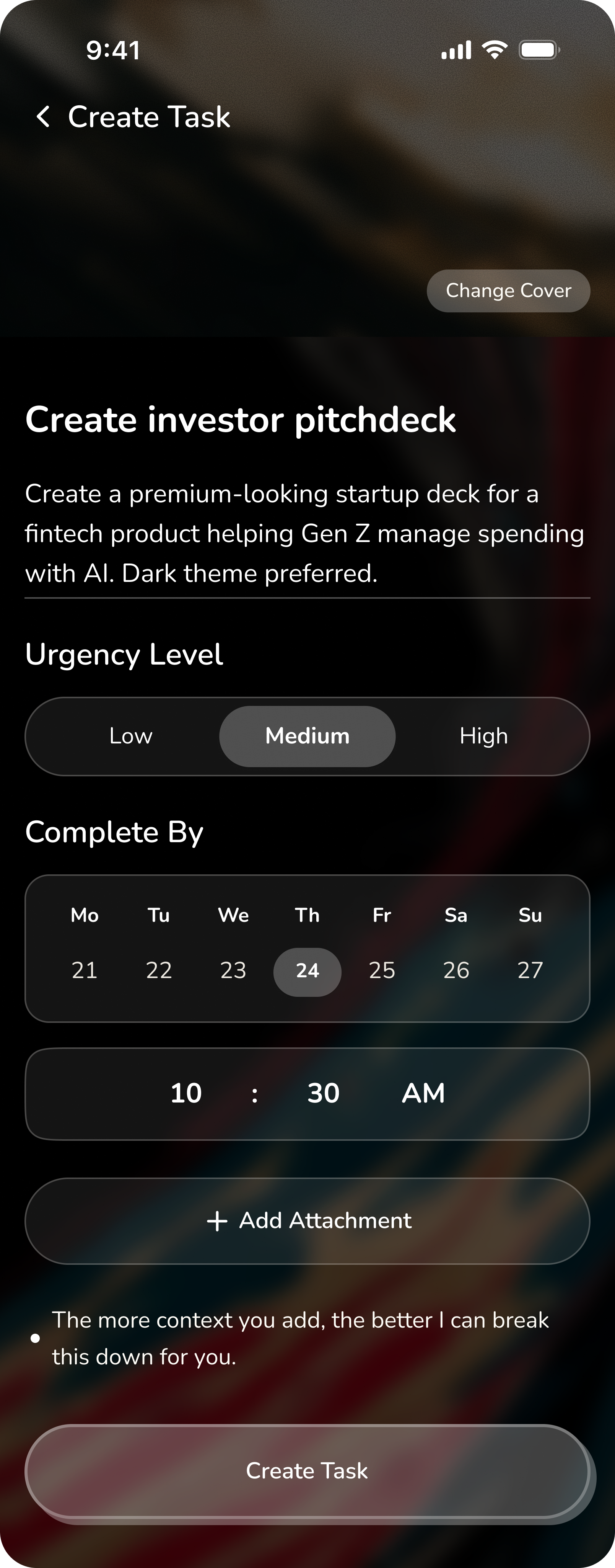 Add a task